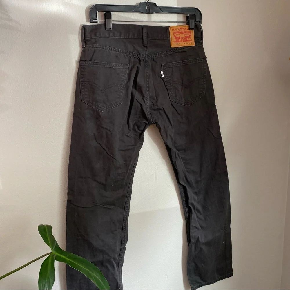 Levi's 505 Slim Jeans in Charcoal Size W30‎ L30